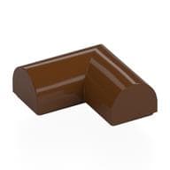 Brick Curved 2 x 2 x 2/3 Double, Corner, No Studs em Marrom avermelhado