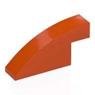 Brick Curved 1 x 4 x 1 2/3 No Studs em Laranja avermelhado