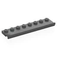Plate Special 2 x 8 with Door Rail em Cinza azulado escuro