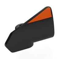 Technic Panel Fairing #8 3L Very Small Smooth, Side B with Orange Stripe Print