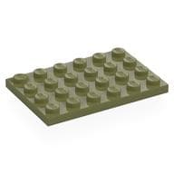 Plate 4 x 6 em Verde oliva