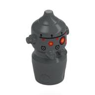 Droid Head, IG-88 with Red/Yellow "Eyes", Dark Tan, Black Stripes Print