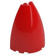 Cone Half 6 x 3 x 6 (Elliptic Paraboloid) em Vermelho
