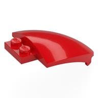 Windscreen, Curved 4 x 5 em Vermelho