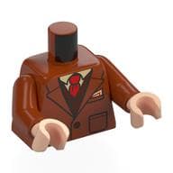 Torso, Coat, Dark Brown Vest, Tan Shirt, Red Tie Print, Dark Orange Arms, Light Nougat Hands