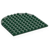 Plate 10 x 10 with Rounded End em Verde escuro