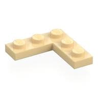 Plate 3 x 3 Corner em Bege