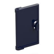 Door for Window Frame 1 x 4 x 3, Semicircular Handle Holes on Back em Azul escuro