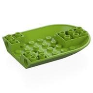 Aircraft Fuselage Curved Forward 6 x 8 Bottom with 2 Pin Holes em Verde-limão