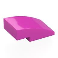 Brick Curved 3 x 2 No Studs em Rosa escuro