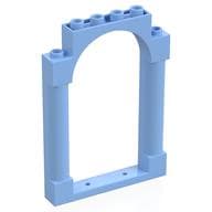 Panel 1 x 6 x 7 with 2 Columns and Arch em Azul vivo claro