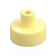Tile Special Round 1 x 1 with Hollow Bar em Amarelo vivo claro