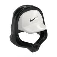 Hood over Cap White with Nike Logo Print