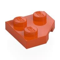 Wedge Plate 2 x 2 Cut Corner em Laranja avermelhado