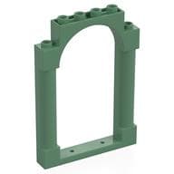 Panel 1 x 6 x 7 with 2 Columns and Arch em Verde areia