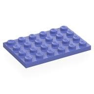 Plate 4 x 6 em Violeta azul