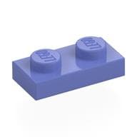 Plate 1 x 2 em Violeta azul