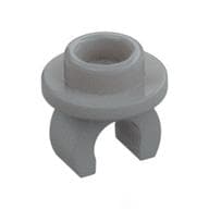 Plate Special Round 1 x 1 with Hollow Stud and Underside Clip em Cinza azulado claro