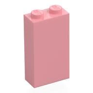 Brick 1 x 2 x 3 with Bottom Stud Holder em Rosa quente