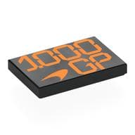 Tile 2 x 3 with Orange '1.000 GP' Print