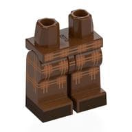 Hips and Reddish Brown Legs with Medium Nougat Plaid Decorations, Dark Brown Shoes Print
