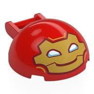 Windscreen 4 x 4 x 1 2/3 Canopy Half Sphere with Handle with Gold Mask, White Eyes (Iron-Man) Print