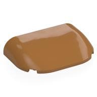 Brick Round, Curved Triple 4 x 6 x 1 em Nougat médio