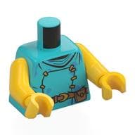 Torso, Stapled Front, Nougat Belt with Pouch Print, Yellow Arms and Hands