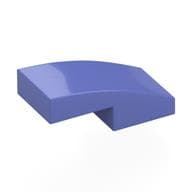Brick Curved 2 x 1 No Studs [1/2 Bow] em Violeta azul