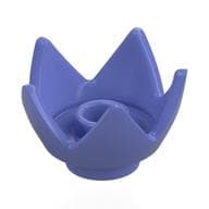 Crown / Flower / Egg Shell Half em Violeta azul