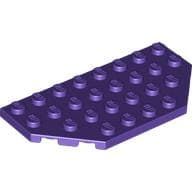 Wedge Plate 4 x 8 Cut Corners em Roxo escuro