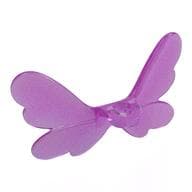 Minidoll Neckwear Wings Fairy em Rosa escuro translúcido opala