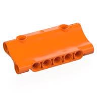 Technic Panel Curved 7 x 3 Inverted em Laranja