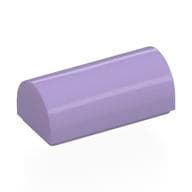 Brick Curved 1 x 2 x 2/3 Double Curved Top, No Studs em Lavanda
