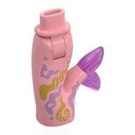 Minidoll Hips and Fishtail (Mermaid) with Opal-Trans Pink Tail, Metal Pink/Gold Decorations Print