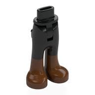 Minidoll Hips and Trousers with Back Pockets with Reddish Brown Boots Print [Thin Hinge]