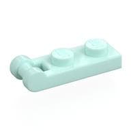 Plate Special 1 x 2 with Handle on End [Closed Ends] em Água-marinha claro