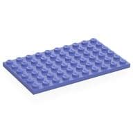 Plate 6 x 10 em Violeta azul
