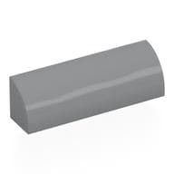 Brick Curved 1 x 4 x 1 em Cinza azulado claro