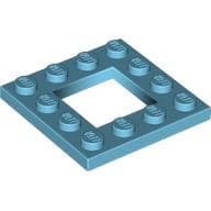 Plate Special 4 x 4 with 2 x 2 Opening em Celeste médio