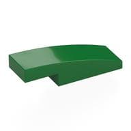 Brick Curved 3 x 1 x 2/3 em Verde