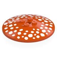 Dish 6 x 6 Inverted (Radar) with White Spots (Mushroom Head) Print