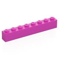 Brick 1 x 8 em Rosa escuro