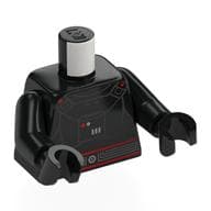 Torso, Dark Trooper Armor, Red Lines Print, Black Arms and Hands