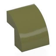 Brick Curved 2 x 2 x 1 2/3 em Verde oliva