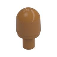 Light Cover with Internal Bar / Bionicle Barraki Eye with Hole in Bar em Nougat médio