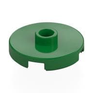Plate Special Round 2 x 2 with Center Stud (Jumper Plate) em Verde
