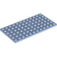 Plate 6 x 12 em Azul vivo claro