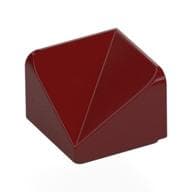 Brick Sloped 30° 1 x 1 x 2/3 Double Concave em Vermelho escuro