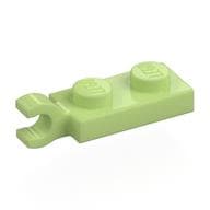 Plate Special 1 x 2 with Clip Horizontal on End em Verde amarelado